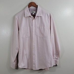 Joseph Abboud Men's Red Checkered Long Sleeves Button-down Dress Shirt Size L